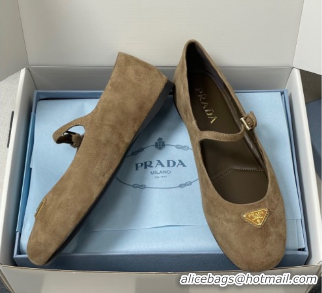 Classic Specials Prada Suede ballerinas flat Beige 2025 1F793N