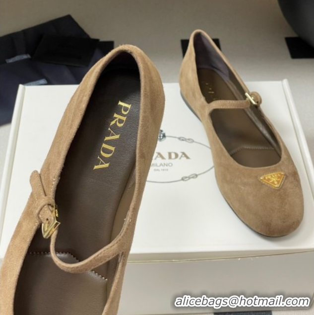 Classic Specials Prada Suede ballerinas flat Beige 2025 1F793N