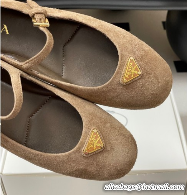 Classic Specials Prada Suede ballerinas flat Beige 2025 1F793N