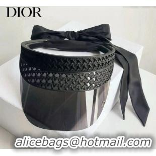 High Quality Dior Oblique Visor Hat 0724 Black 2025
