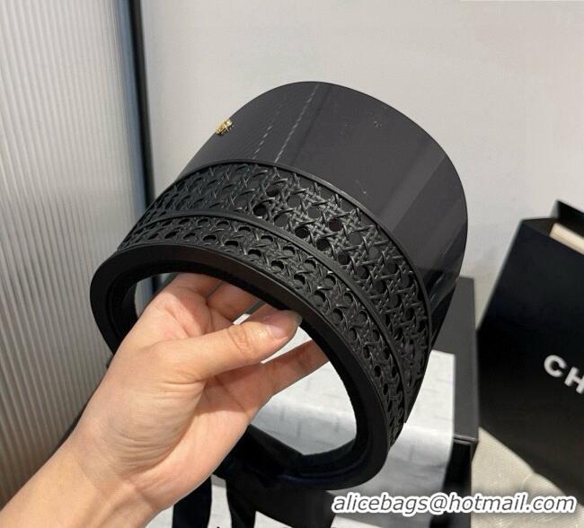 High Quality Dior Oblique Visor Hat 0724 Black 2025