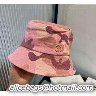 Best Quality Louis Vuitton Canvas Bucket Hat 0724 Pink 2025