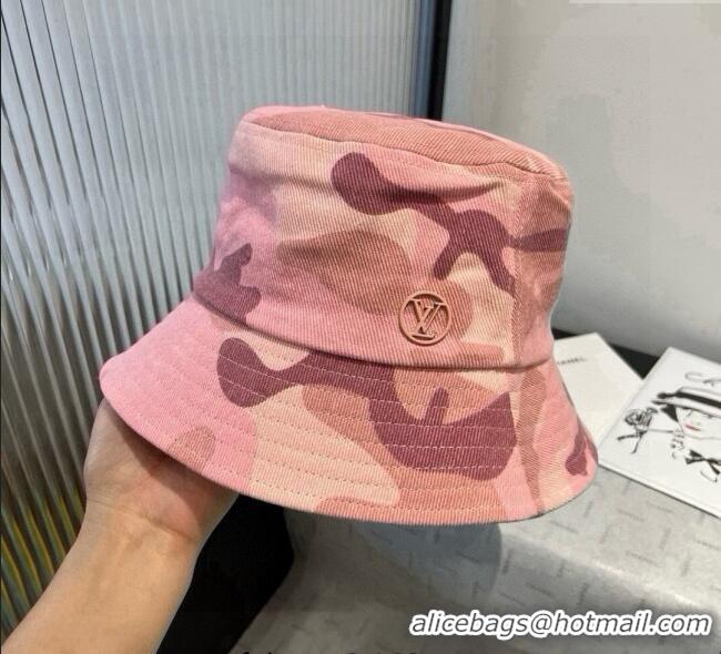Best Quality Louis Vuitton Canvas Bucket Hat 0724 Pink 2025