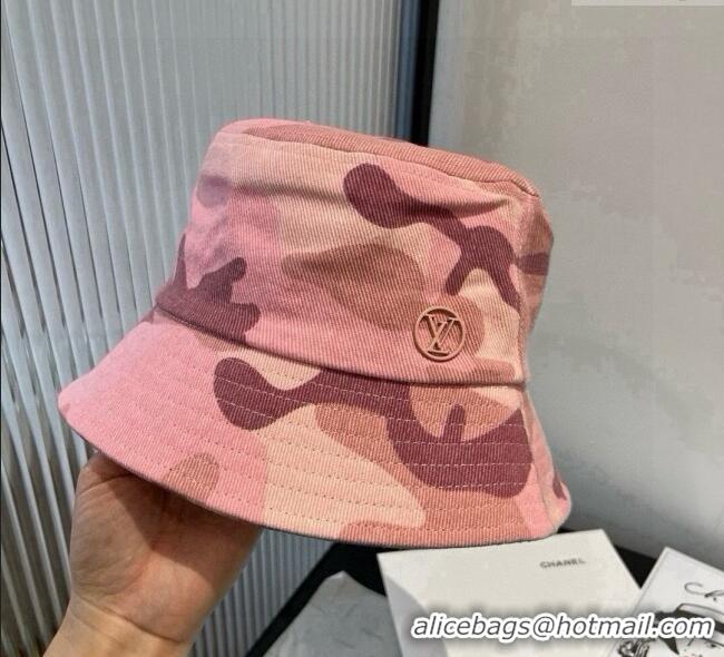 Best Quality Louis Vuitton Canvas Bucket Hat 0724 Pink 2025