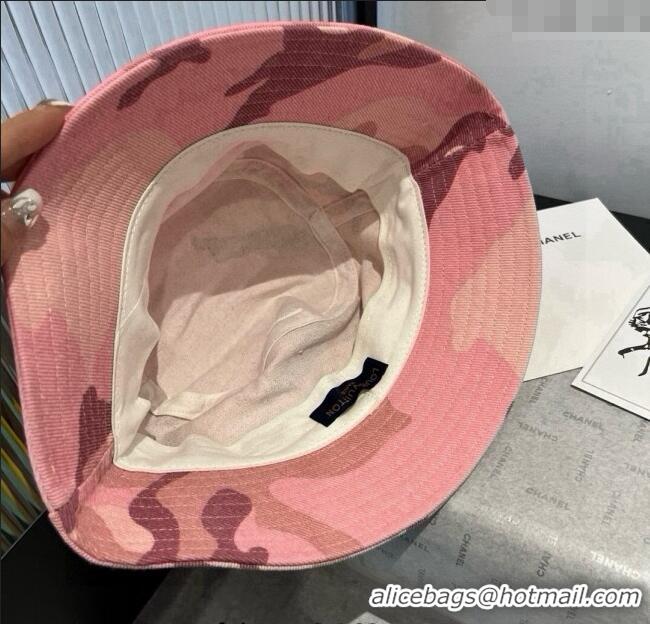 Best Quality Louis Vuitton Canvas Bucket Hat 0724 Pink 2025
