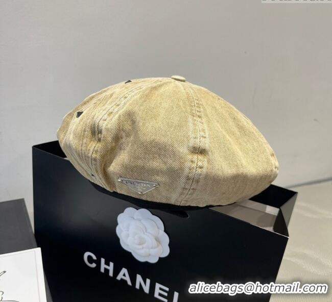 Top Quality Classic Prada Beret 0724 Beige 2025