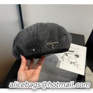 High Quality Cheap Prada Beret 0724 Black 2025
