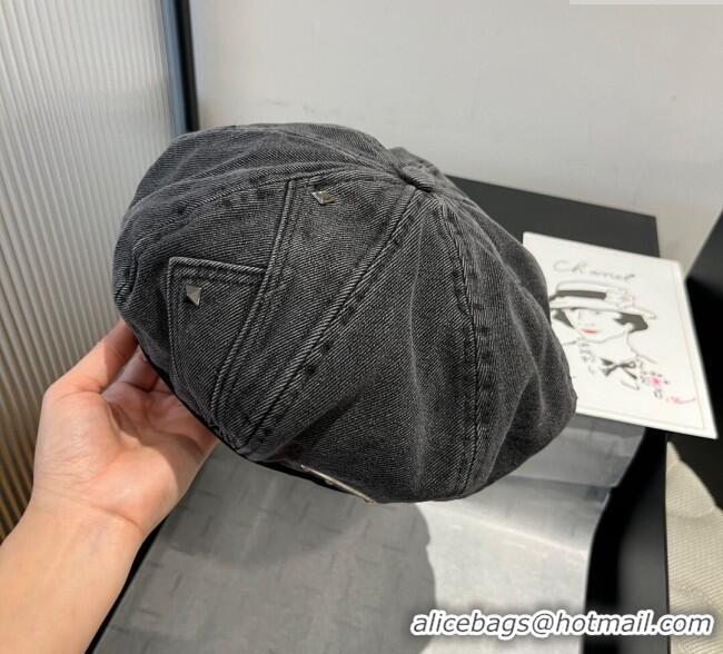 High Quality Cheap Prada Beret 0724 Black 2025