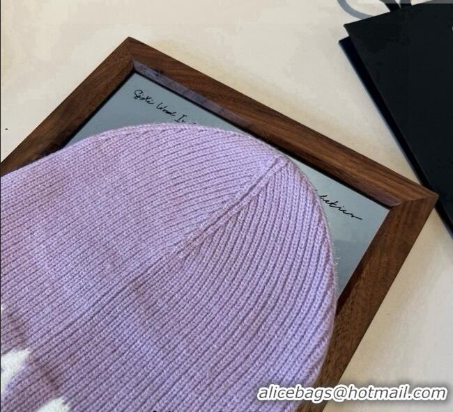 Low Cost Chanel Knit Hat CH0909088 Purple 2025