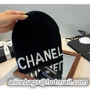 Original Cheap Chanel Knit Hat CH0909088 Black 2025