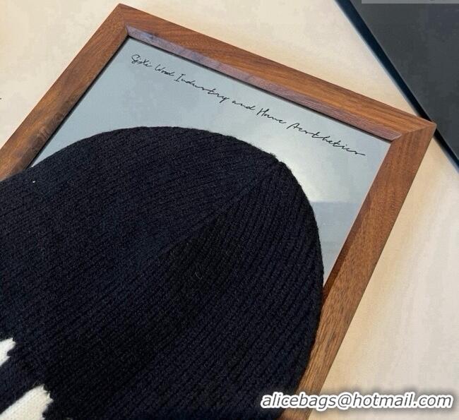 Original Cheap Chanel Knit Hat CH0909088 Black 2025
