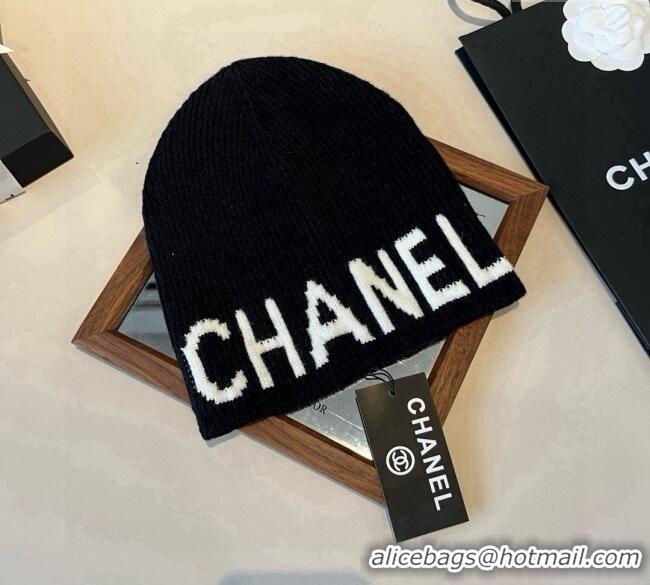 Original Cheap Chanel Knit Hat CH0909088 Black 2025