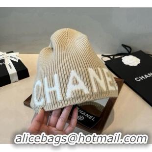 Best Product Chanel Knit Hat CH0909088 Beige 2025