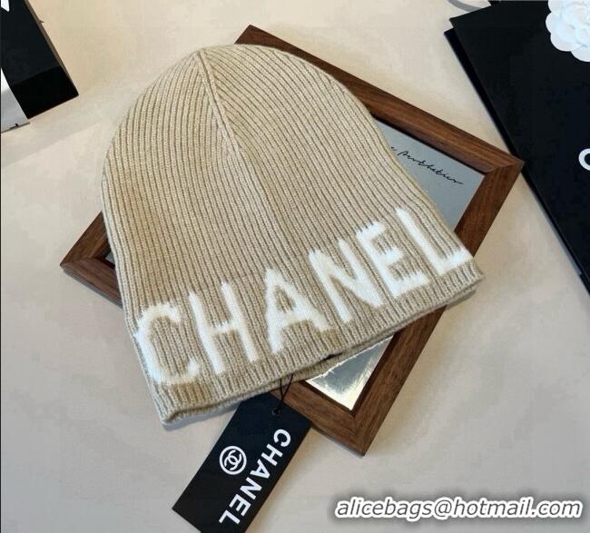 Best Product Chanel Knit Hat CH0909088 Beige 2025