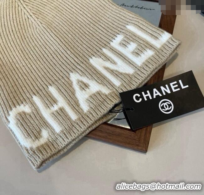 Best Product Chanel Knit Hat CH0909088 Beige 2025