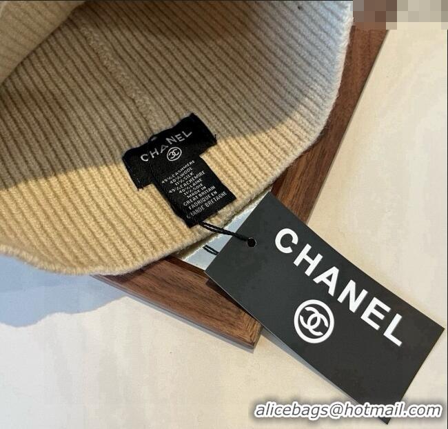 Best Product Chanel Knit Hat CH0909088 Beige 2025