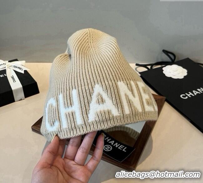 Best Product Chanel Knit Hat CH0909088 Beige 2025