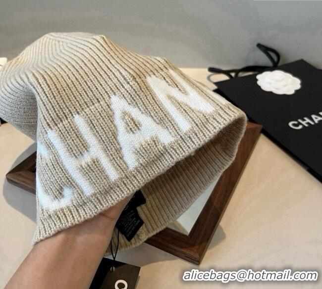 Best Product Chanel Knit Hat CH0909088 Beige 2025