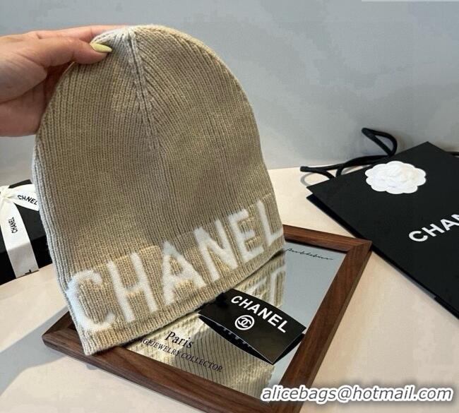Best Product Chanel Knit Hat CH0909088 Beige 2025