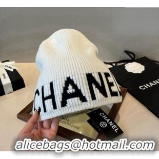 New Release Creation Chanel Knit Hat CH0909088 White 2025