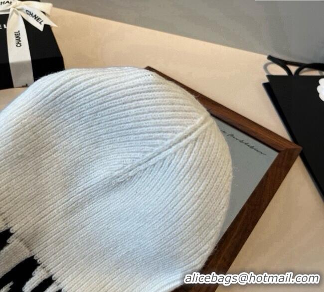 New Release Creation Chanel Knit Hat CH0909088 White 2025