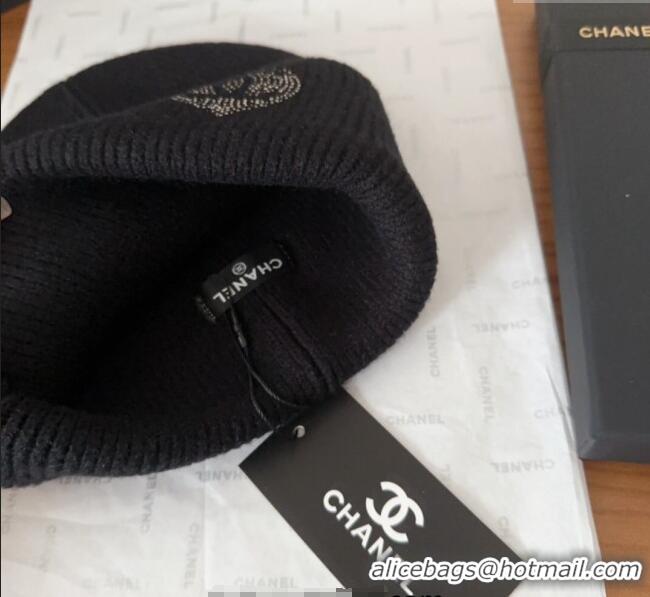 Luxury Classic Chanel Knit Hat with Heart CH0909092 Black 2025