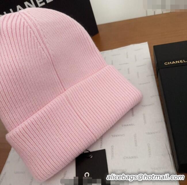 Spot Bulk Chanel Knit Hat with Heart CH0909092 Pink 2025