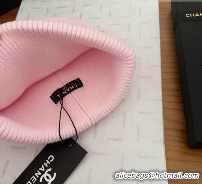 Spot Bulk Chanel Knit Hat with Heart CH0909092 Pink 2025