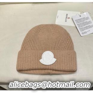 Spot Bulk Moncler Knit Hat ML090901 Beige 2025