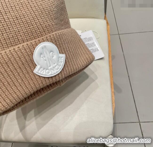 Spot Bulk Moncler Knit Hat ML090901 Beige 2025