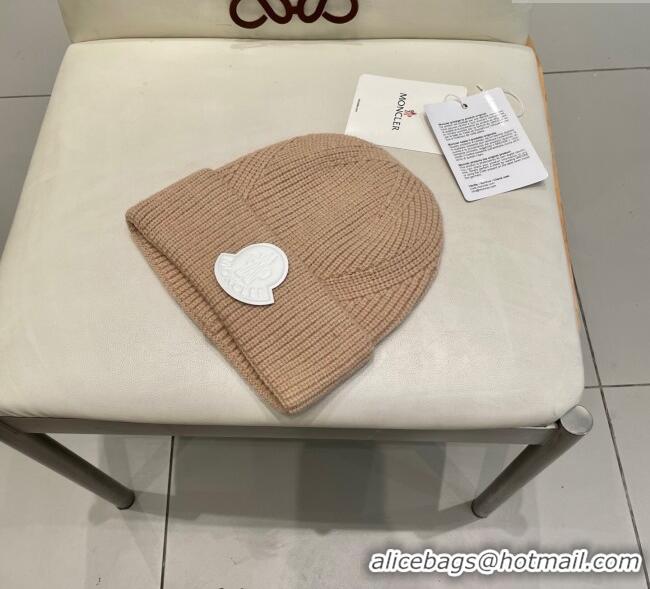 Spot Bulk Moncler Knit Hat ML090901 Beige 2025
