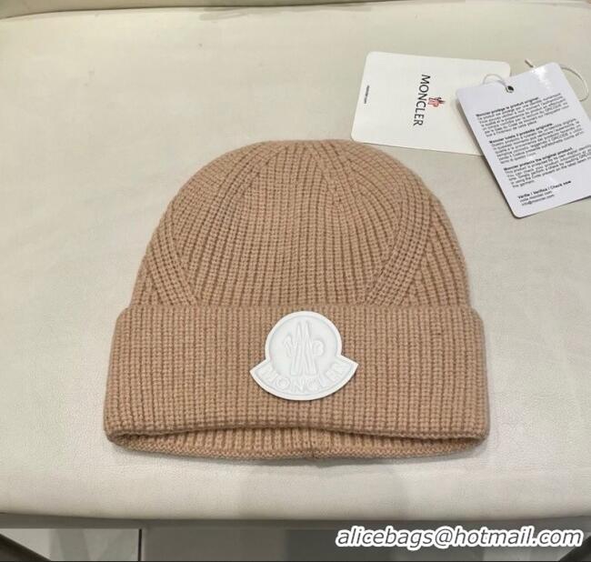 Spot Bulk Moncler Knit Hat ML090901 Beige 2025
