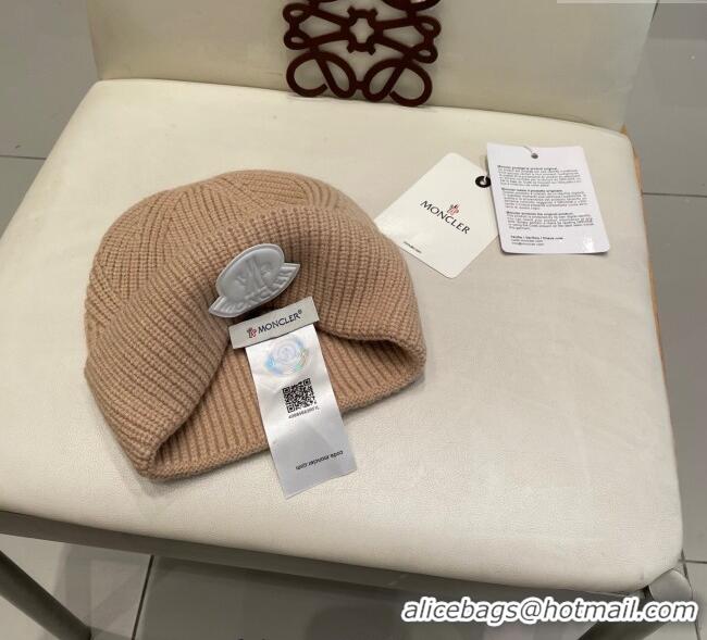 Spot Bulk Moncler Knit Hat ML090901 Beige 2025