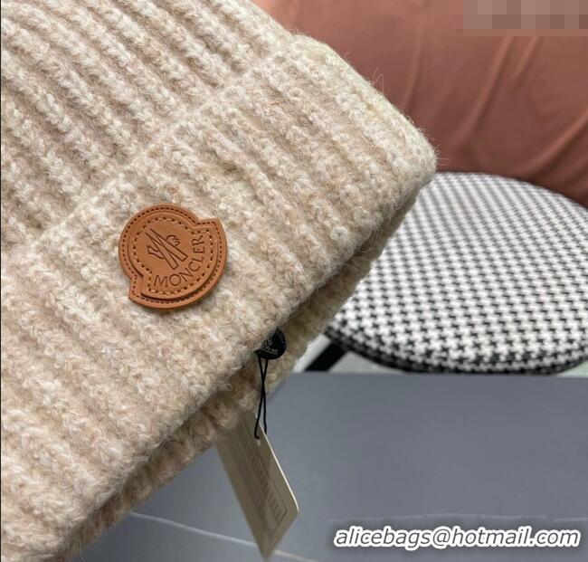 New Fashion Moncler Knit Hat ML090902 Beige 2025