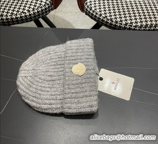 Spot Bulk Moncler Knit Hat ML090902 Grey 2025