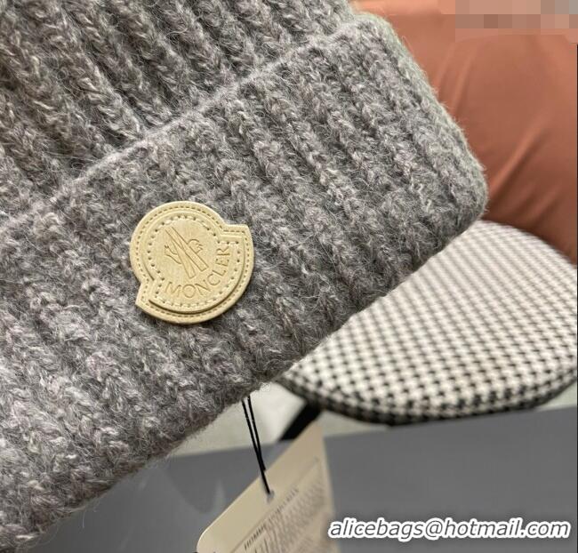 Spot Bulk Moncler Knit Hat ML090902 Grey 2025