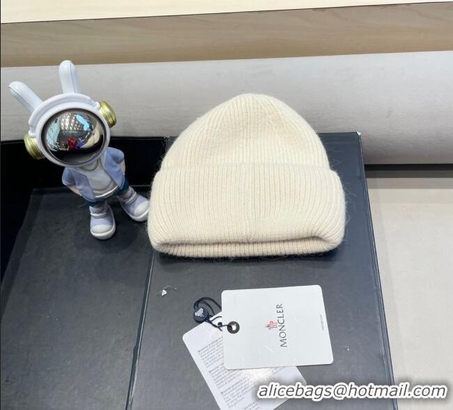 Spot Bulk Moncler Knit Hat ML090903 Ivory 2025