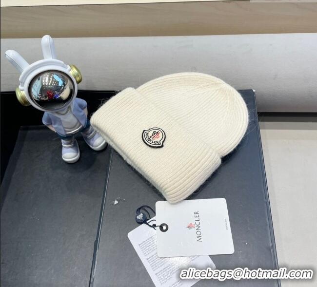 Spot Bulk Moncler Knit Hat ML090903 Ivory 2025