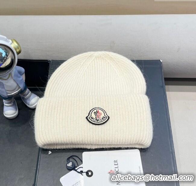 Spot Bulk Moncler Knit Hat ML090903 Ivory 2025