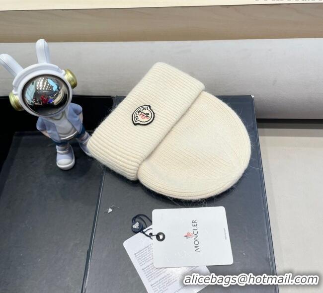 Spot Bulk Moncler Knit Hat ML090903 Ivory 2025