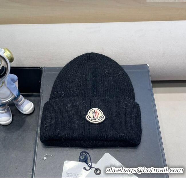 New Design Moncler Knit Hat ML090903 Black 2025