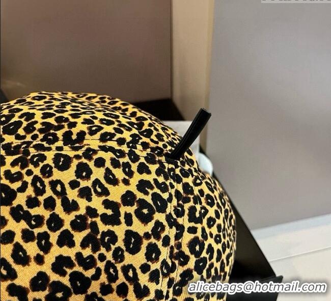 Spot Bulk Alexander Wang Leopard Print Beret Hat 0909 2025