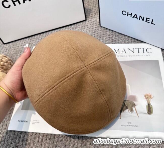 Newly Launched Chanel Beret Hat with Chain CH090905 Beige 2025