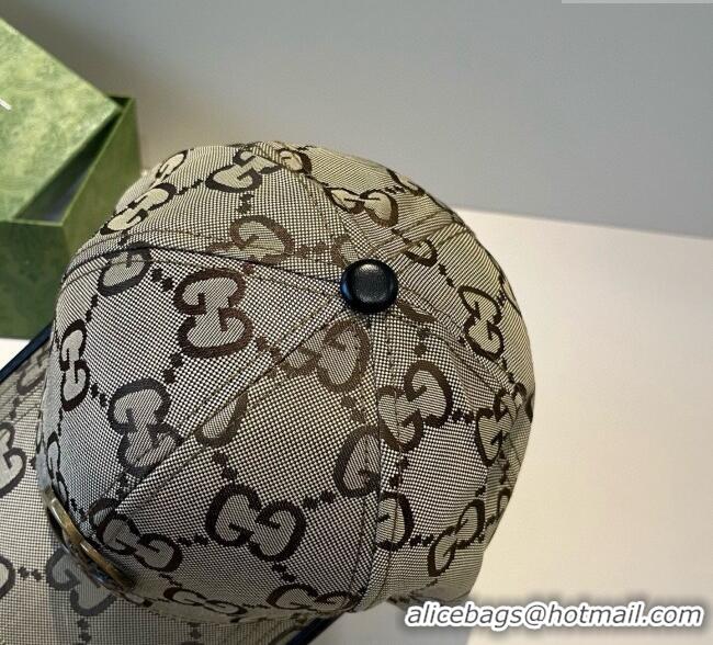 Best Quality Gucci Maxi GG Canvas Baseball Hat GG090911 Camel/Gold 2025