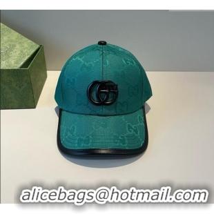 Luxury Classic Gucci GG Canvas Baseball Hat GG090911 Green 2025