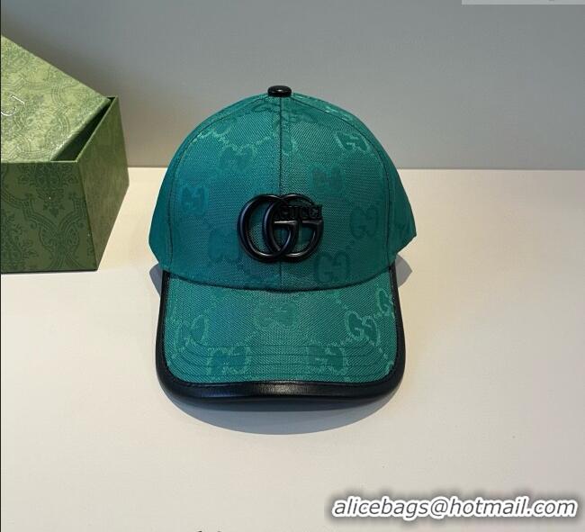 Luxury Classic Gucci GG Canvas Baseball Hat GG090911 Green 2025