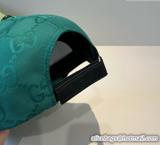 Luxury Classic Gucci GG Canvas Baseball Hat GG090911 Green 2025