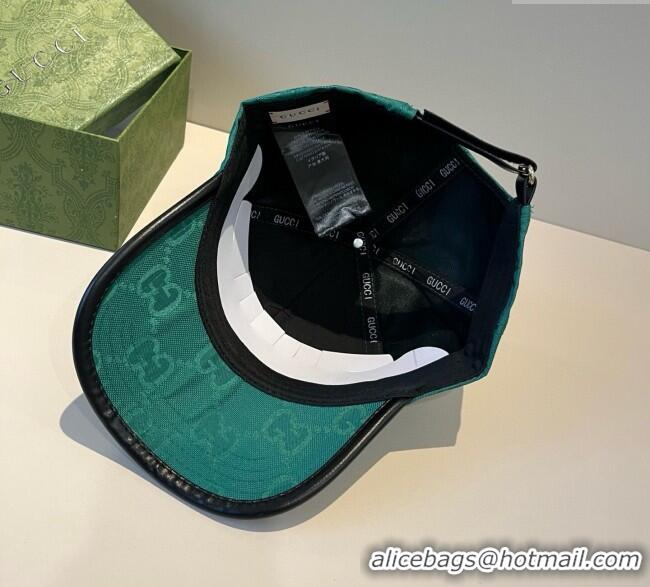 Luxury Classic Gucci GG Canvas Baseball Hat GG090911 Green 2025