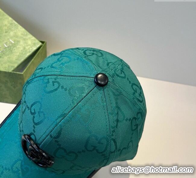 Luxury Classic Gucci GG Canvas Baseball Hat GG090911 Green 2025