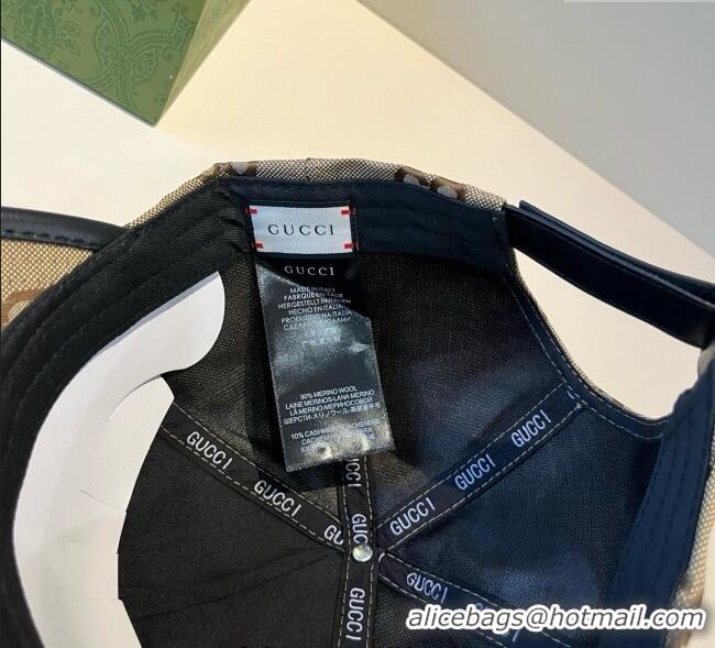 Top Design Gucci GG Canvas Baseball Hat GG090911 Camel Brown 2025